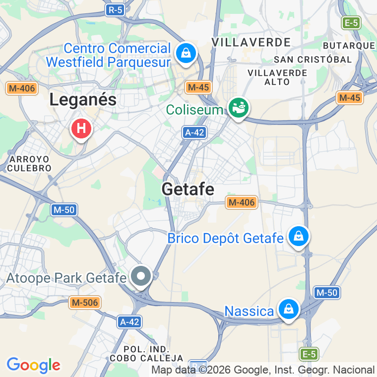 Código postal de Iglesia, de La, Plaza en Getafe