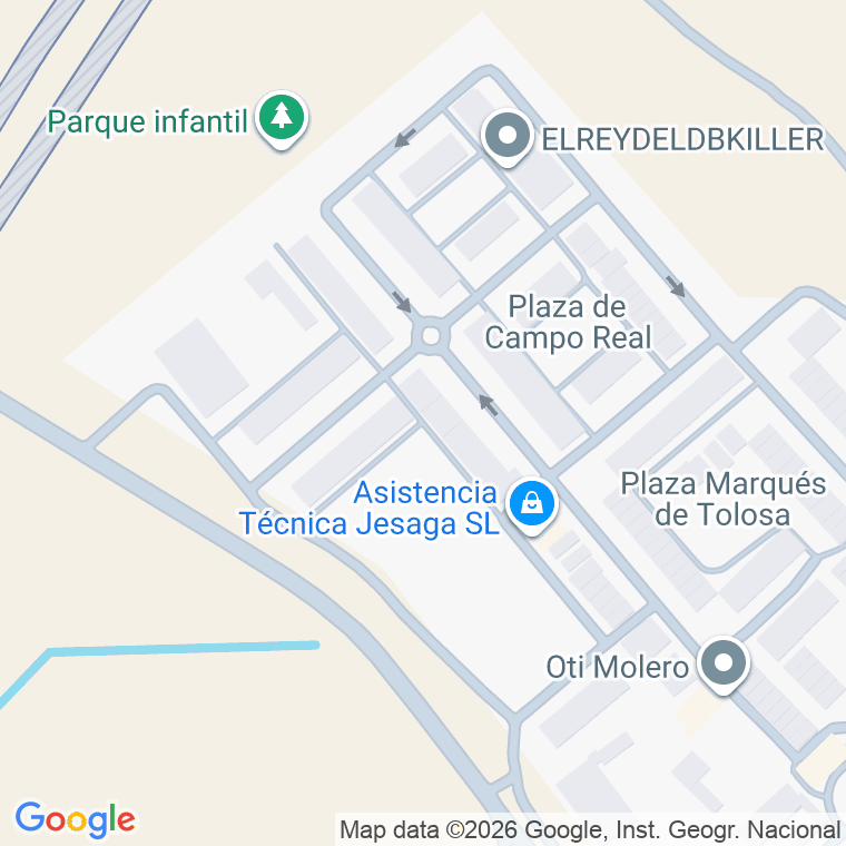 Código postal de Valdelaguna, Plaza en Getafe