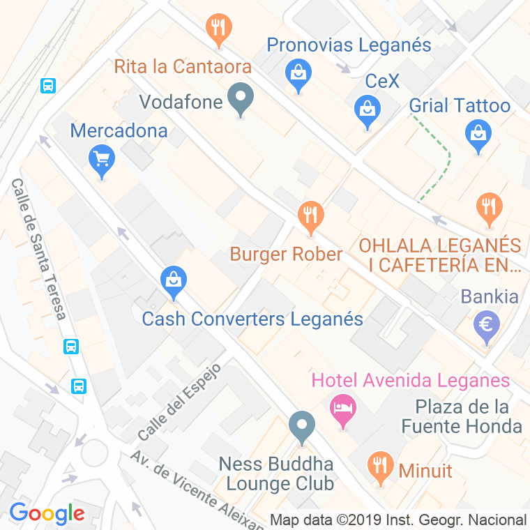 Código Postal calle Barrionuevo en Leganés