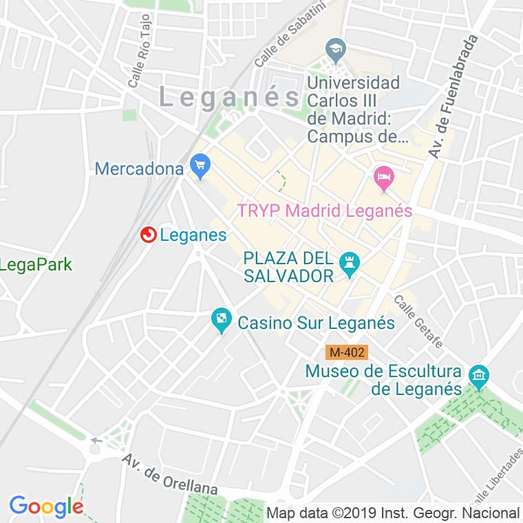 Código Postal calle Juan Ponce De Leon en Leganés