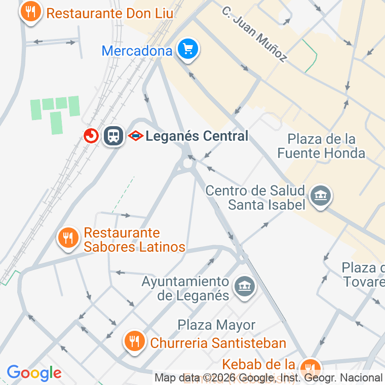 Código postal de Nuestra Señora de la Esperanza en Leganés