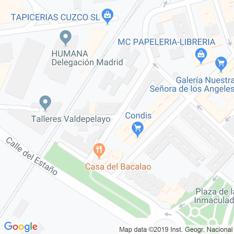 Código Postal calle Nuestra Señora De La Macarena en Leganés