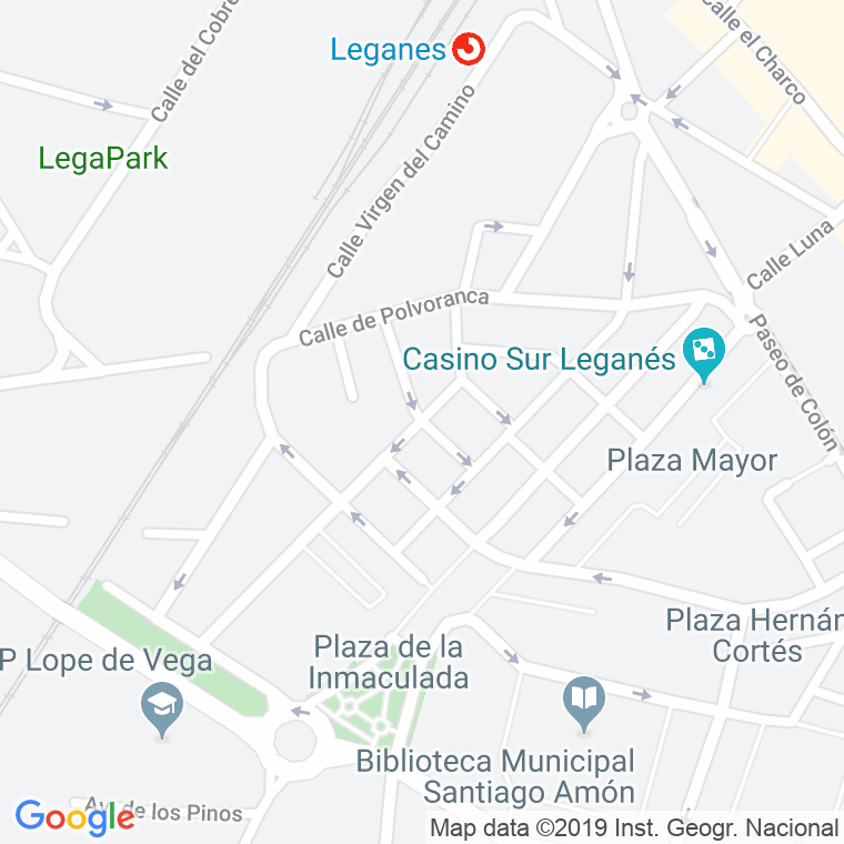 Código Postal calle Nuestra Señora De La Merced en Leganés