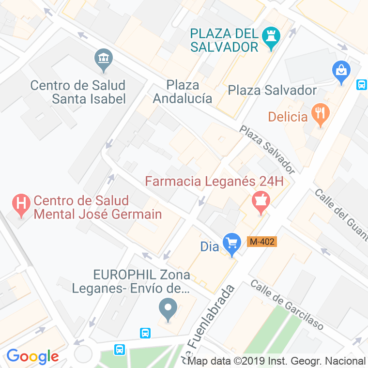 Código Postal calle Tovares, plaza en Leganés