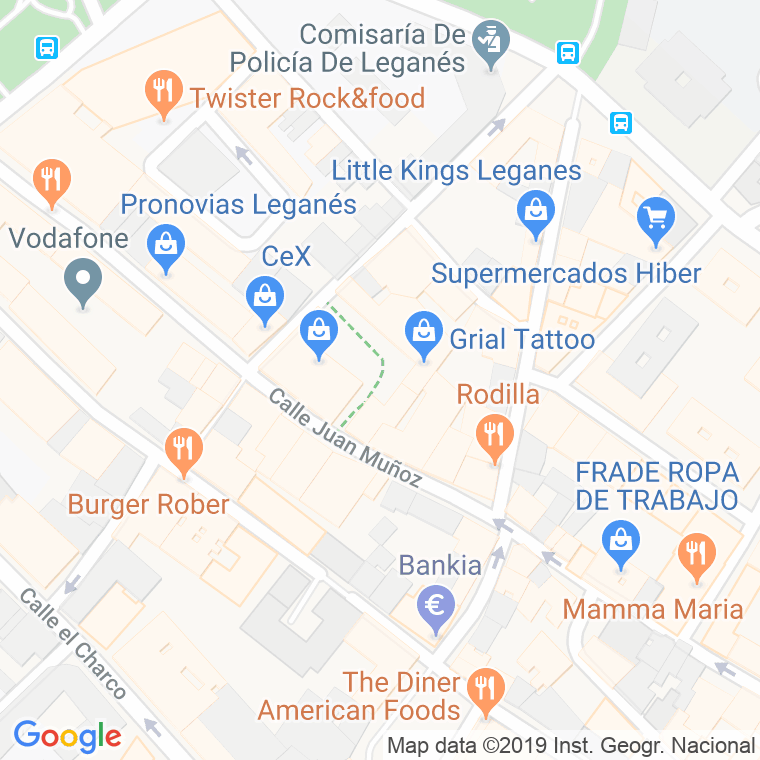 Código Postal calle Ventura Rodriguez, De, plaza en Leganés