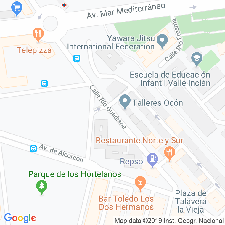 Código Postal calle Rio Guadiana en Leganés