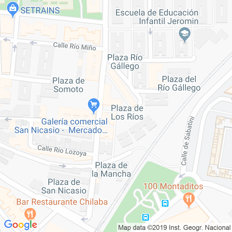 Código Postal calle Rios, De Los, plaza en Leganés