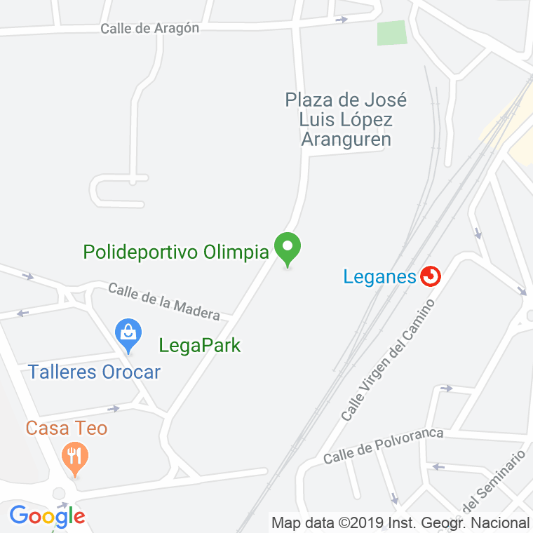 Código Postal calle Cobre en Leganés