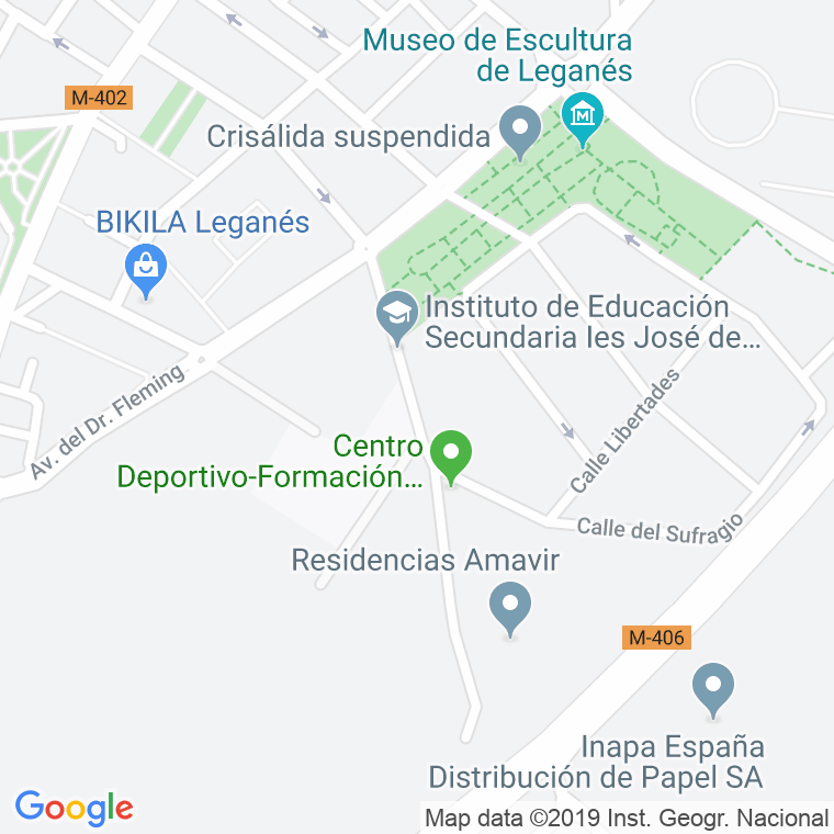 Código Postal calle Constitucion De Cadiz en Leganés
