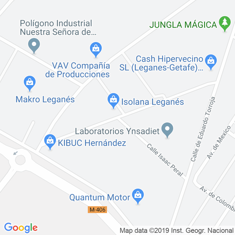 Código Postal calle Isaac Peral en Leganés