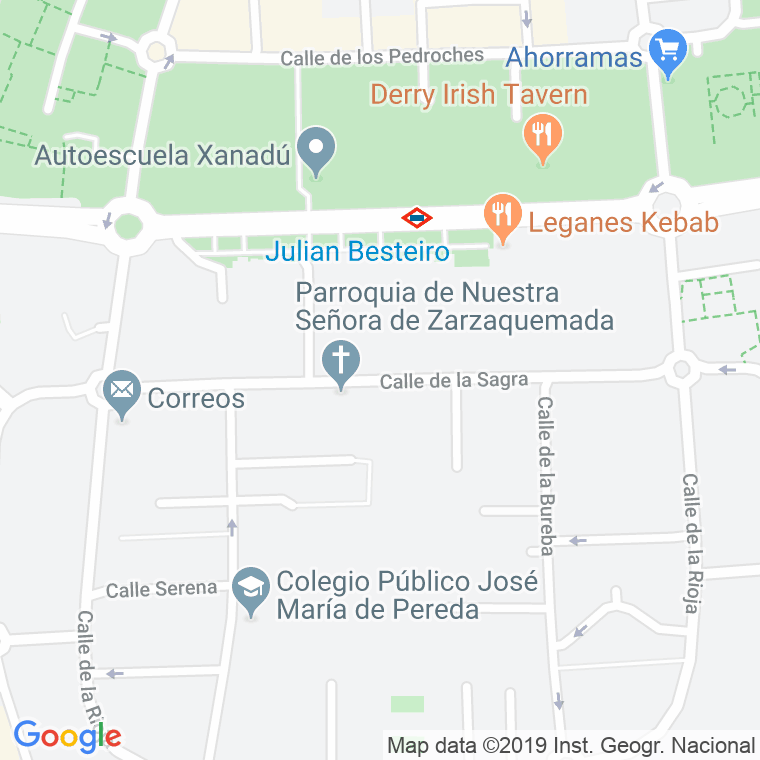 Código postal de Sagra en Leganés