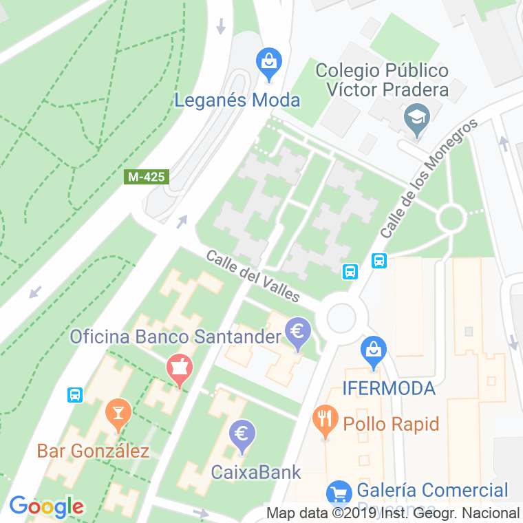 Código postal de Valles en Leganés