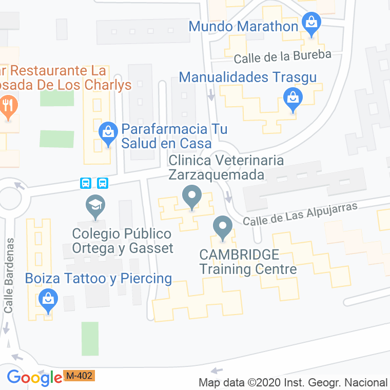 Código Postal calle Colada Esparteros en Leganés