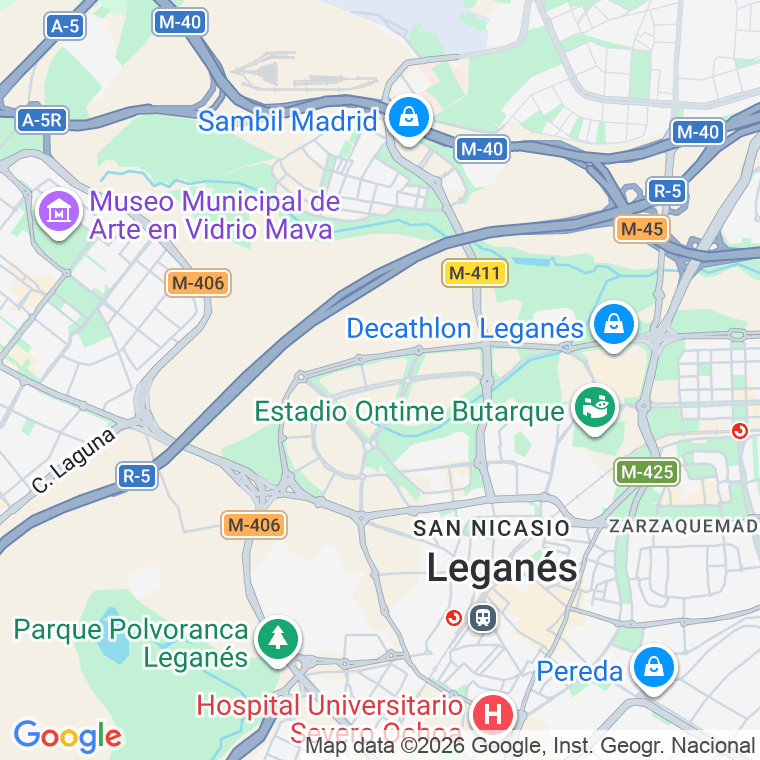 Código postal de Ingenieria en Leganés
