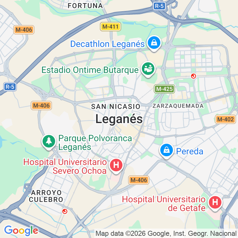 Código postal de Puerto de Cañadas del Teide en Leganés