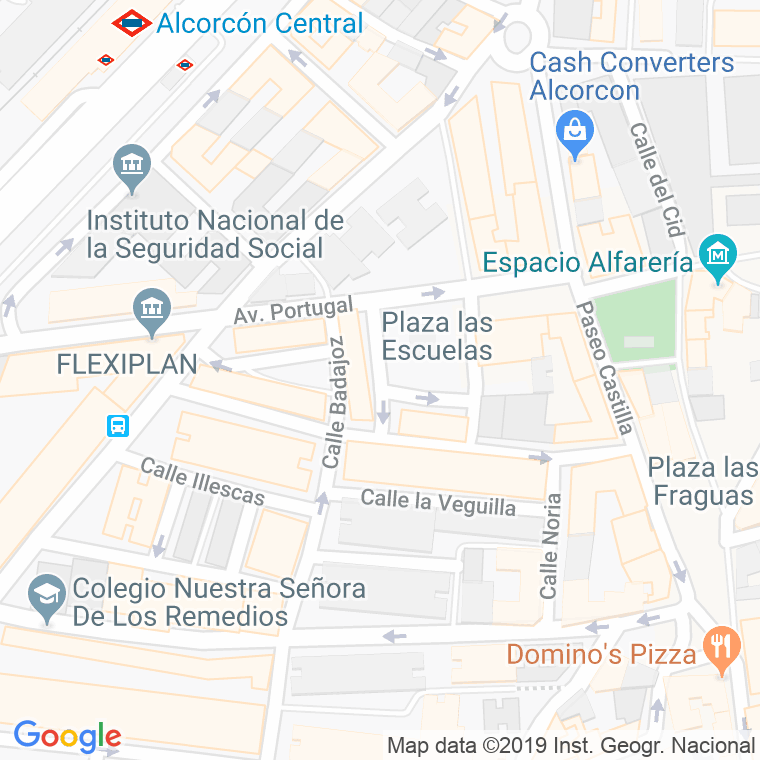 Código Postal calle Escuelas en Alcorcón