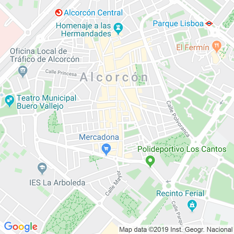 Código Postal calle Mayor, travesia (Impares Del 1 Al Final)  (Pares Del 2 Al Final) en Alcorcón
