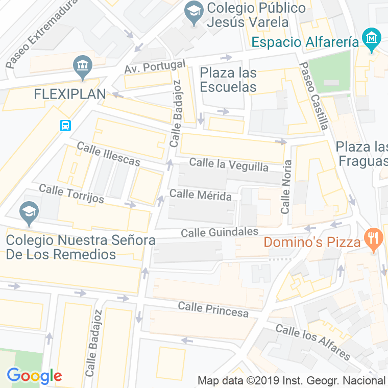 Código Postal calle Merida en Alcorcón