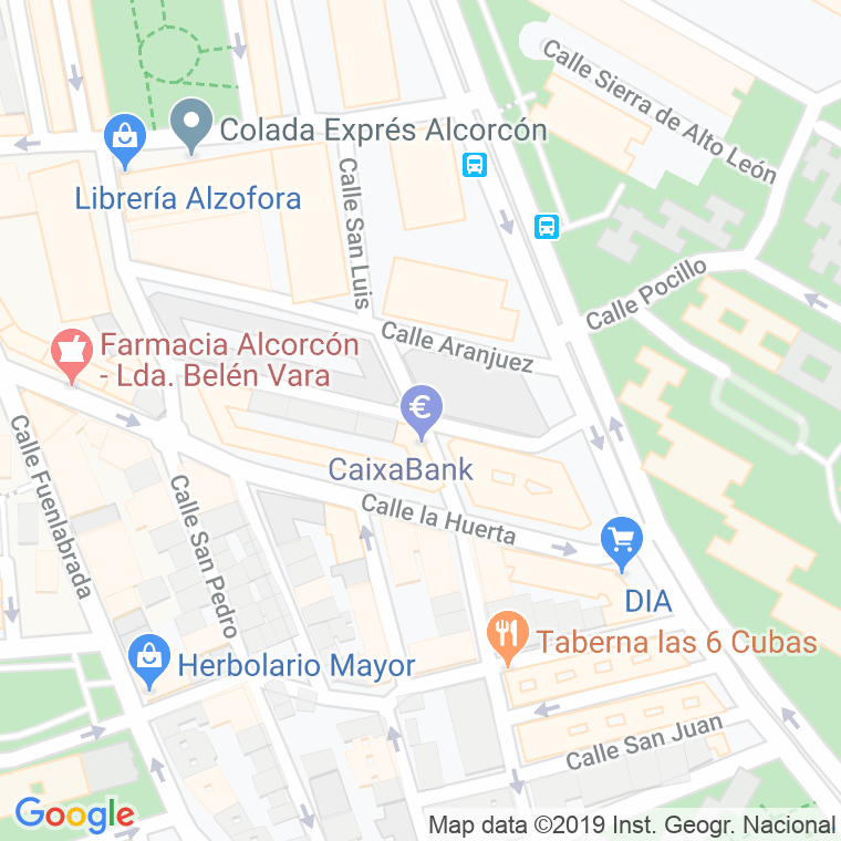 Código Postal calle Nacho, La en Alcorcón