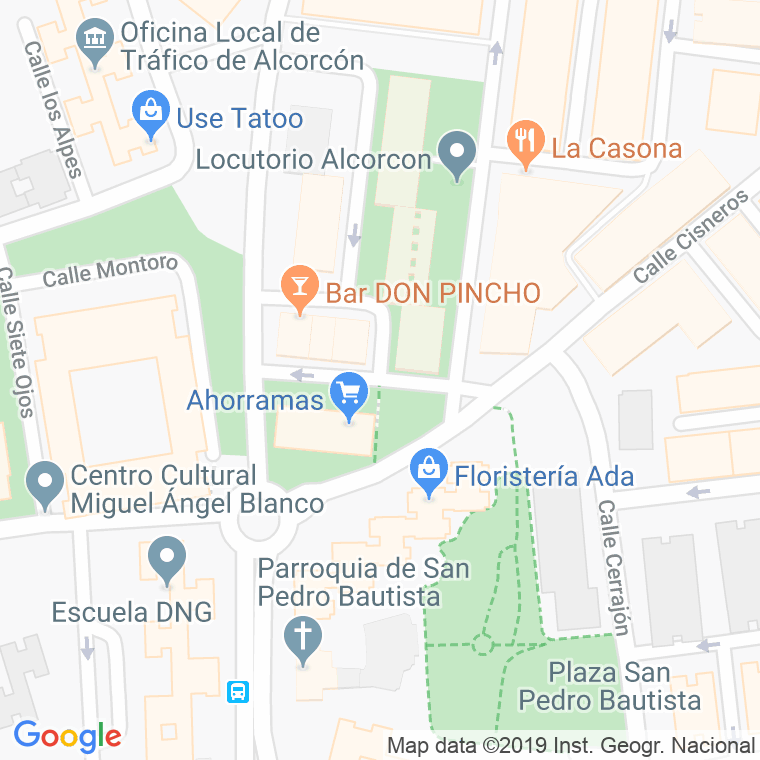 Código Postal calle Comusa en Alcorcón