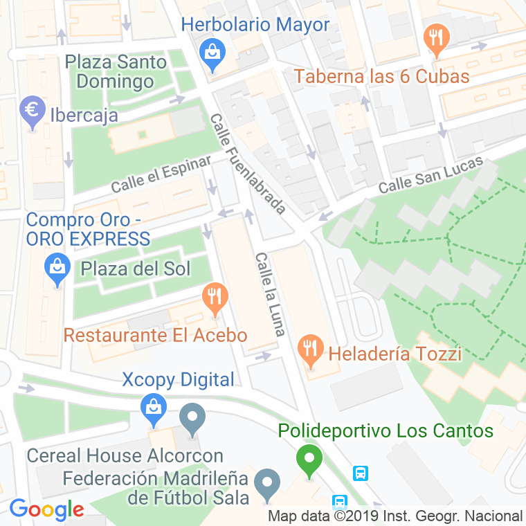Código Postal calle Luna, La en Alcorcón