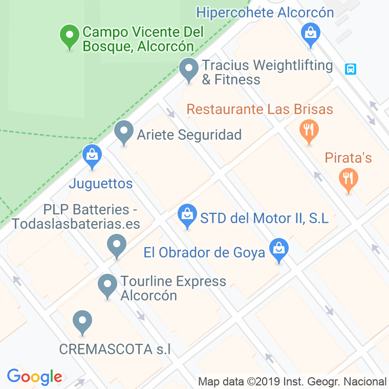 Código Postal calle Letras, Las, travesia en Alcorcón