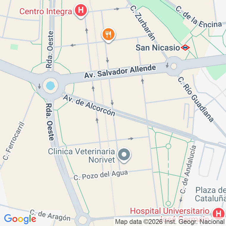 Código postal de Flores, Las, Avenida en Alcorcón