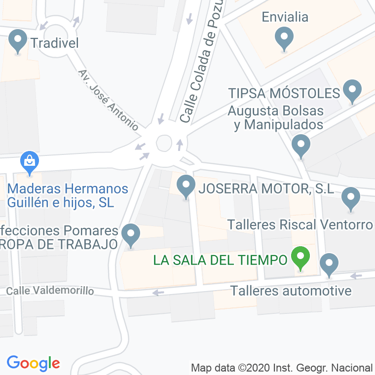 Código Postal calle Maquinaria en Alcorcón