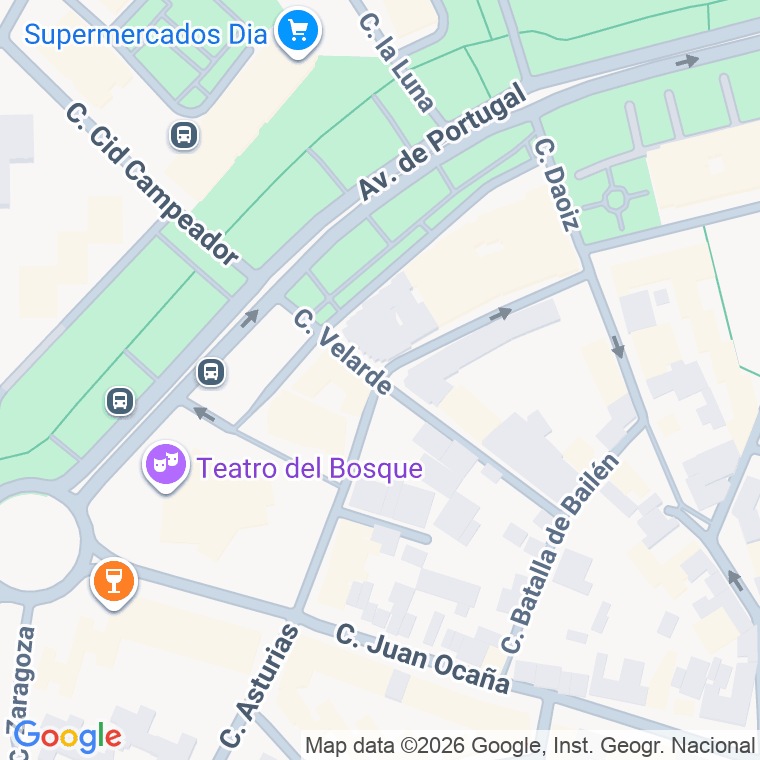 Código postal de Calle Velarde en Mostoles