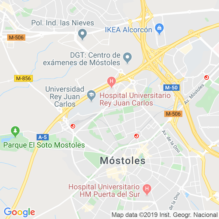 Código Postal calle Alcalde De Mostoles   (Impares Del 1 Al 21) en Móstoles