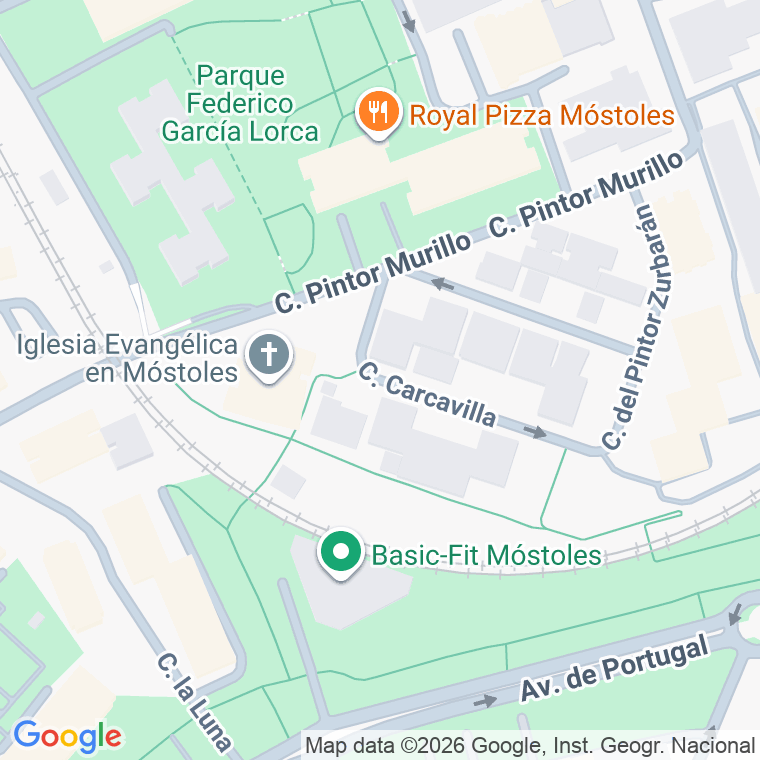 Código postal de Carcavilla en Móstoles
