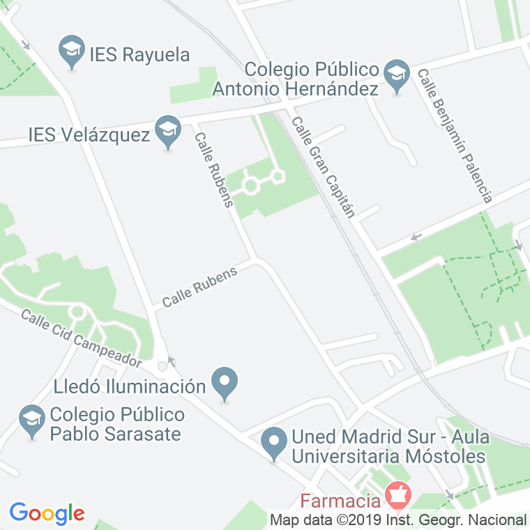 Código Postal calle Rubens en Móstoles