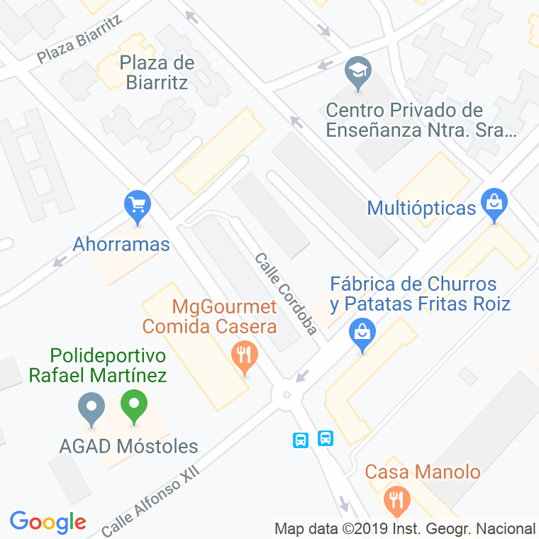 Código Postal calle Rosales, De Los, paseo en Móstoles