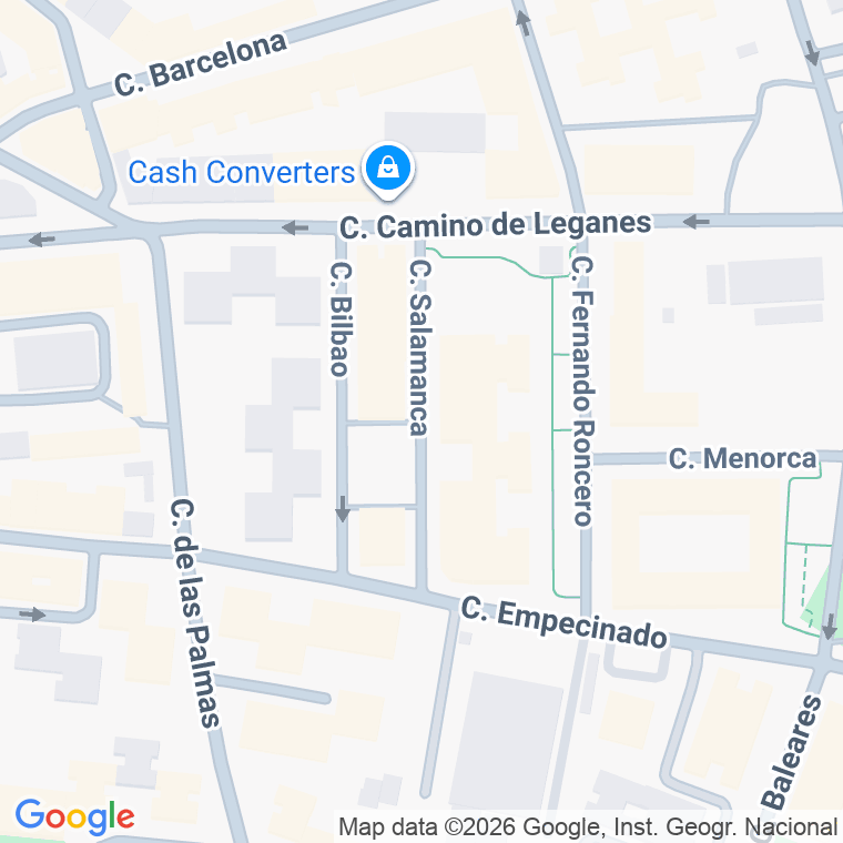 Código postal de Calle Salamanca en Mostoles