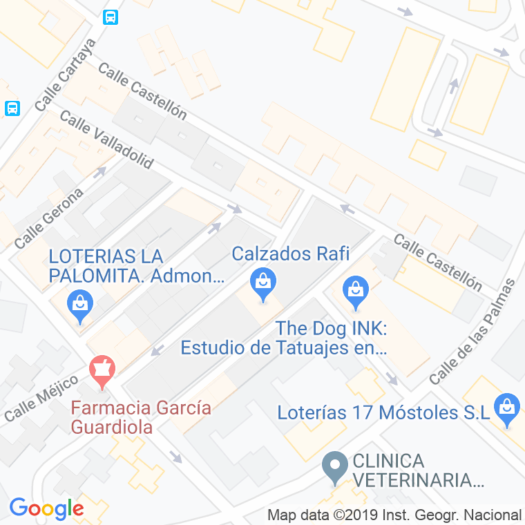 Código Postal calle Guadalajara en Móstoles