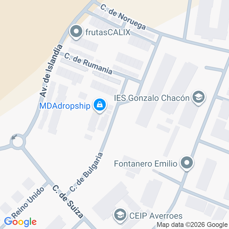 Código postal de Calle Bulgaria (de) en Castañeras y Ciudad Jardi