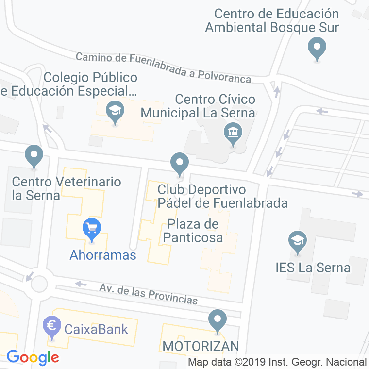 Código Postal calle Panticosa, plaza en Fuenlabrada