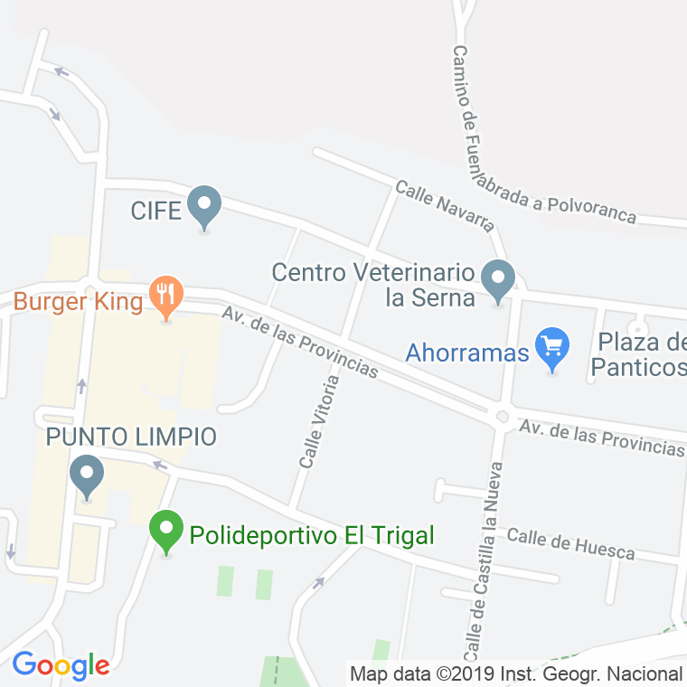 Código Postal calle Vitoria en Fuenlabrada