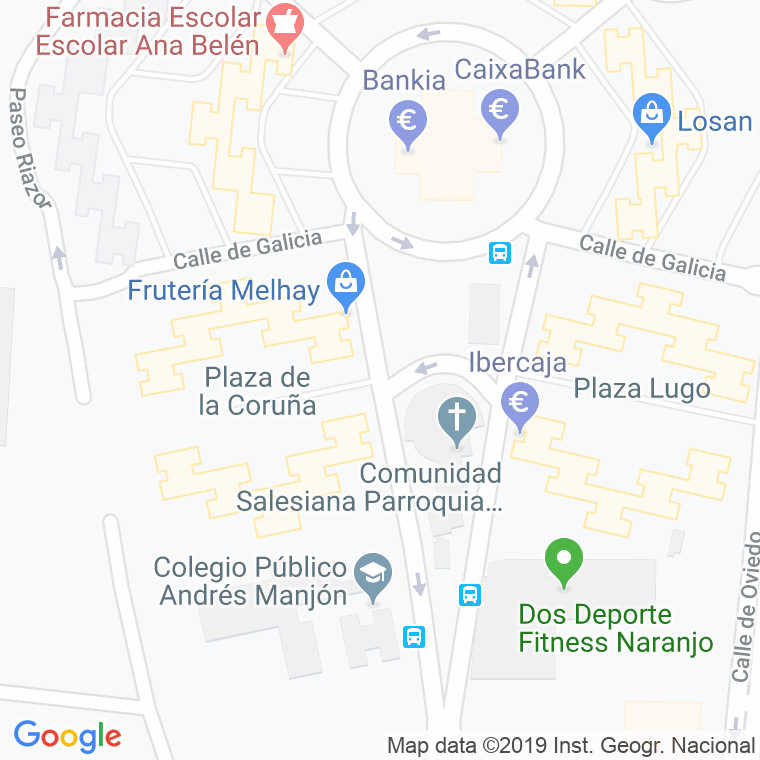 Código Postal calle Coruña, De La, plaza en Fuenlabrada