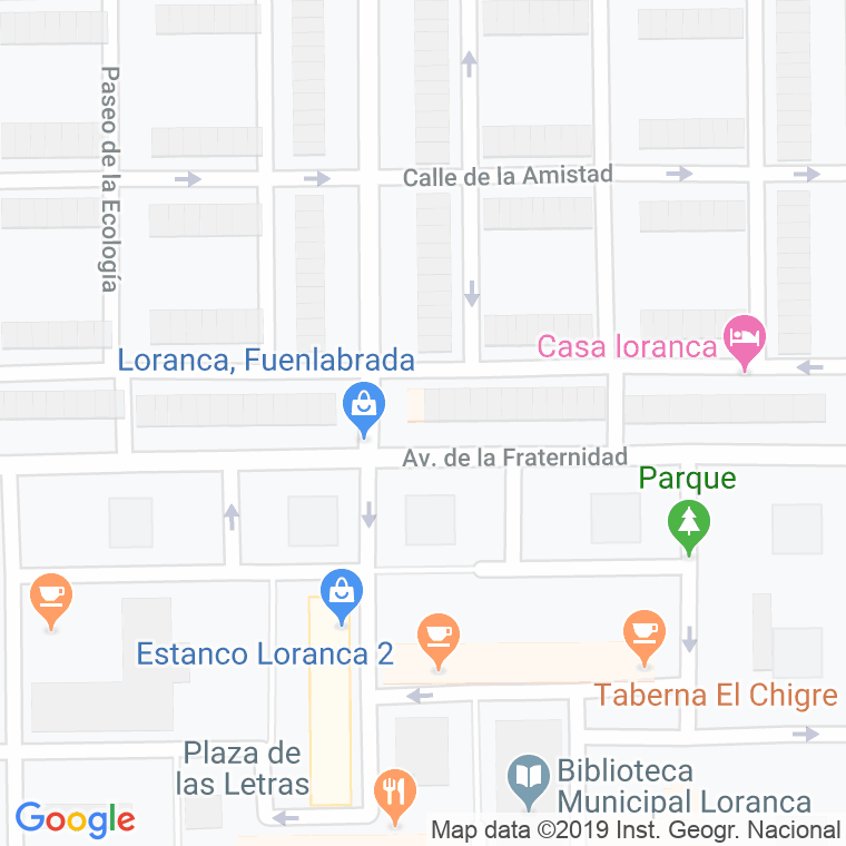 Código Postal calle Fraternidad, La, avenida en Fuenlabrada