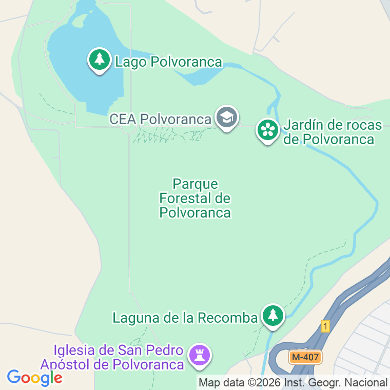 Código postal de Polvoranca, De, Camino en Fuenlabrada