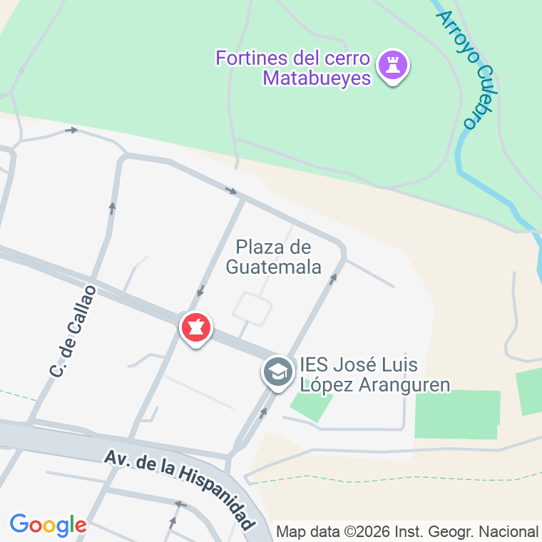 Código postal de Plaza Guatemala (de) en Fuenlabrada