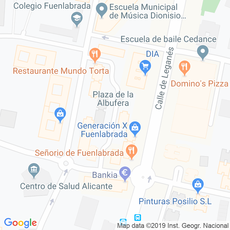 Código Postal calle Albufera, De La, plaza en Fuenlabrada