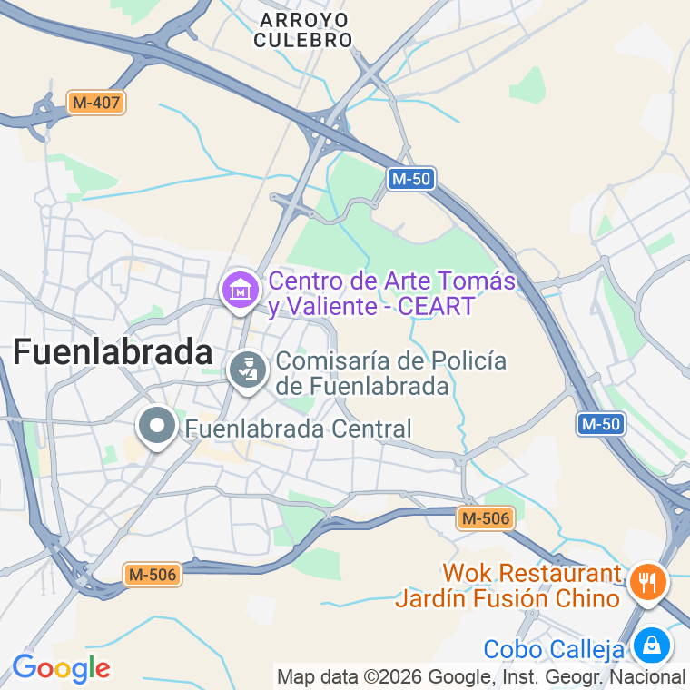 Código postal de Malaga en Fuenlabrada