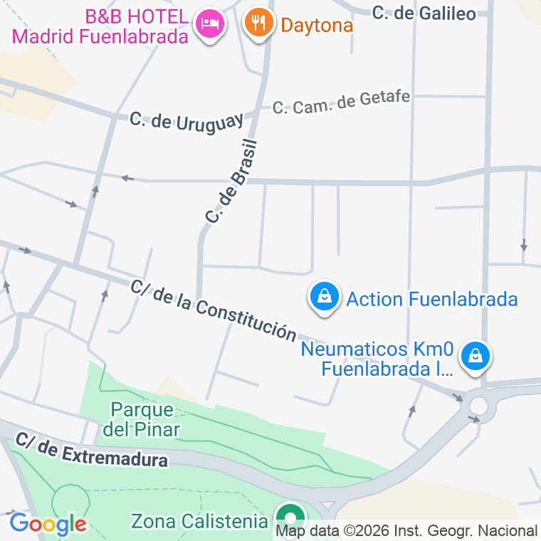 Código postal de Leonardo Da Vinci en Fuenlabrada