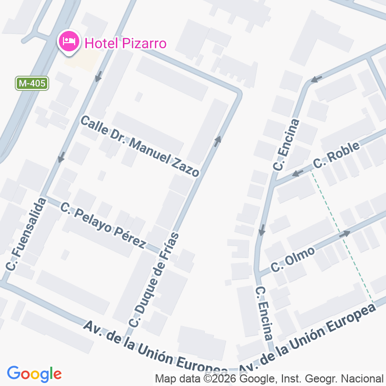 Código postal de Calle Duque de Frias en Humanes de Madrid