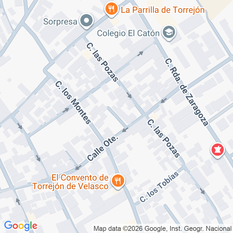 Código postal de Trva Oriente (de) en Torrejon de Velasco