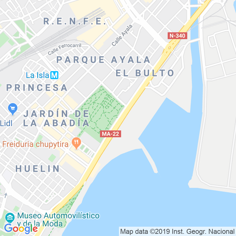 Código Postal calle Antonio Machado, paseo en Málaga