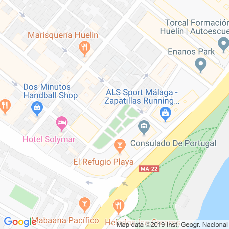 Código Postal calle Cañizares en Málaga