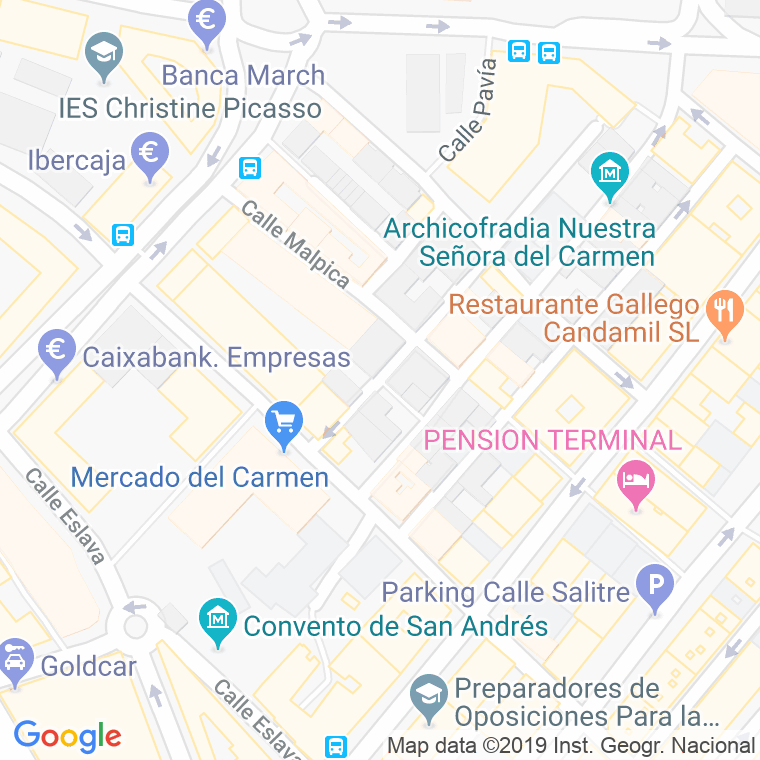 Código Postal calle Cuartelejos en Málaga